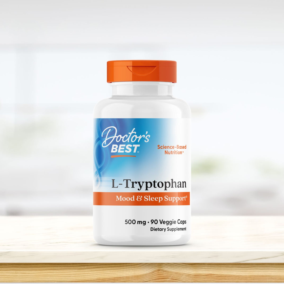 Doctor's Best L-Tryptophan, 500 mg, 90 Veggie Caps