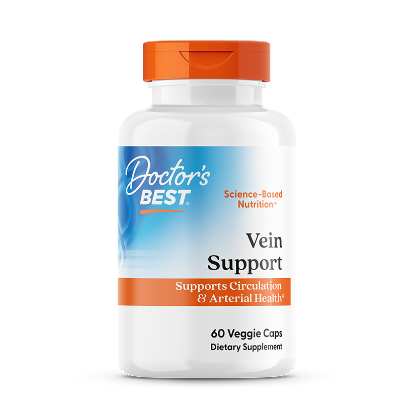 Doctor's Best Vein Support with DiosVein and MenaQ7, 60 Veggie Caps