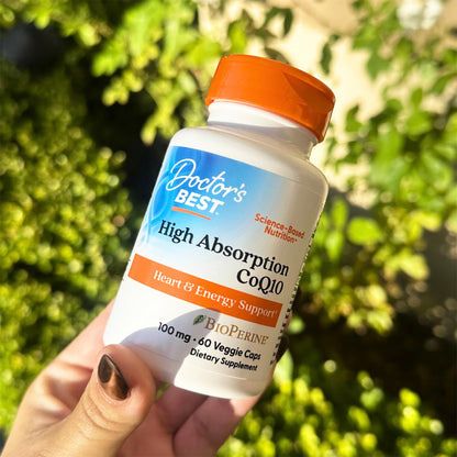 Doctor's Best High Absorption CoQ10 with BioPerine, 100 mg, 60 Veggie Caps