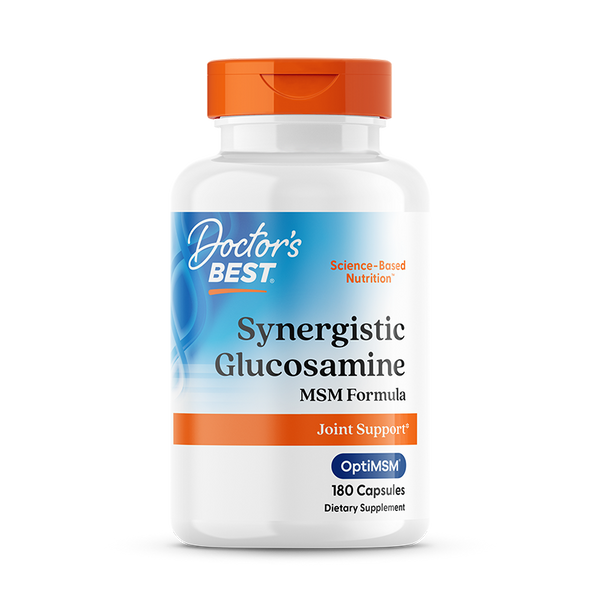 Doctor's Best Synergistic Glucosamine MSM Formula with OptiMSM, 180 Ca