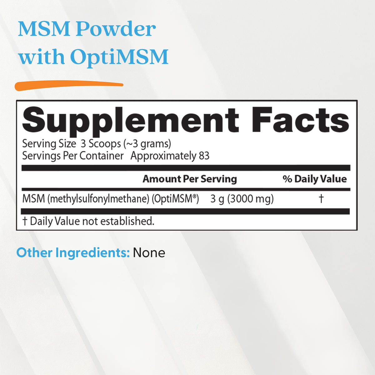 Doctor's Best MSM Powder with OptiMSM, 8.8 oz (250 g)