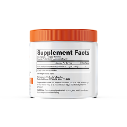 Doctor's Best MSM Powder with OptiMSM, 8.8 oz (250 g)