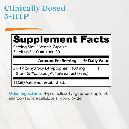 Doctor's Best 5-HTP, 100 mg, 60 Veggie Caps