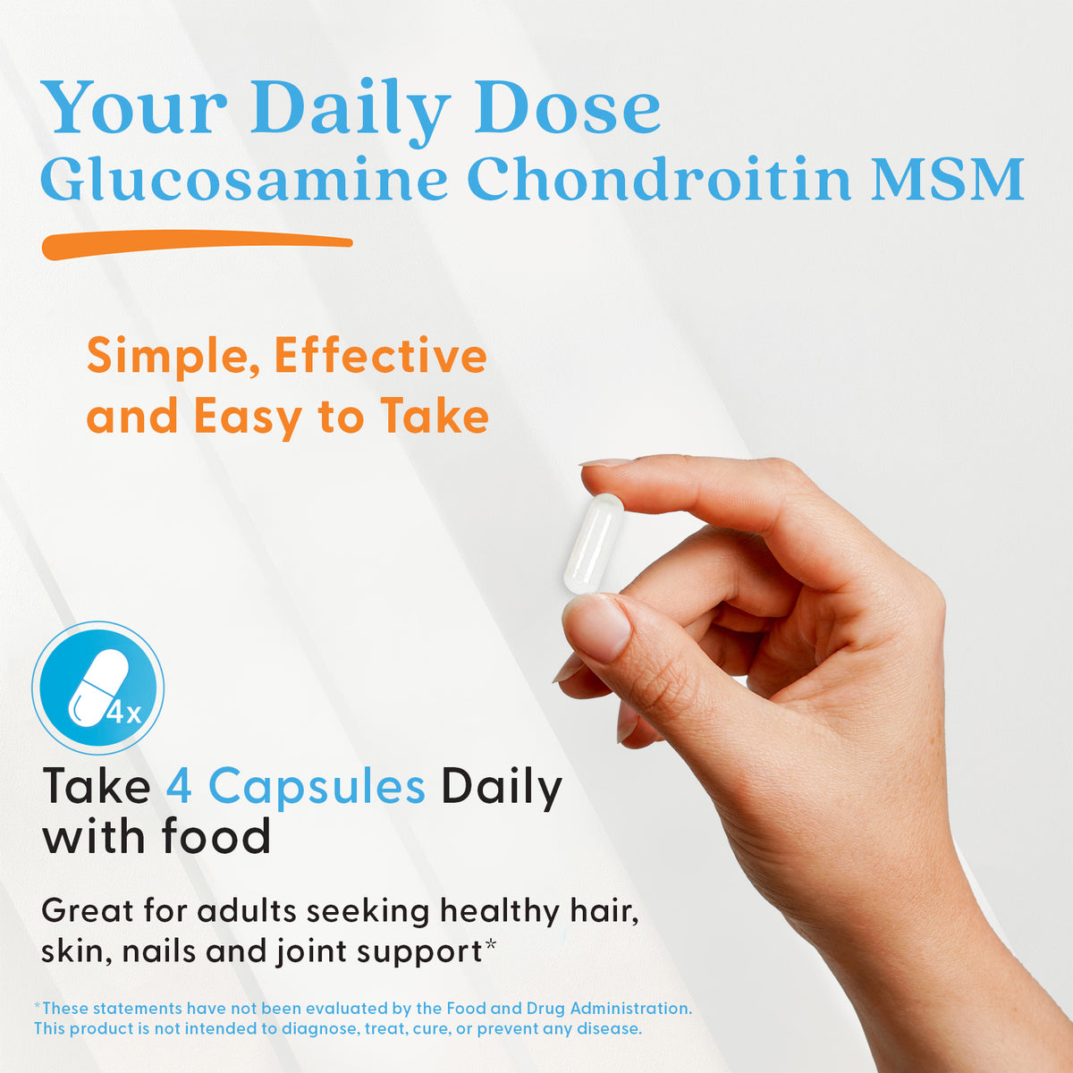 Doctor's Best Glucosamine Chondroitin MSM with OptiMSM, 120 Veggie Caps