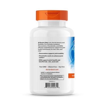 Doctor's Best Glucosamine Chondroitin MSM with OptiMSM, 240 Veggie Caps
