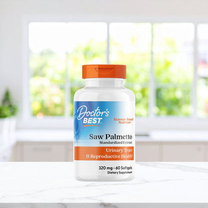 Doctor's Best Saw Palmetto with Prosterol, Standardized Extract, 320 mg, 60 Softgels