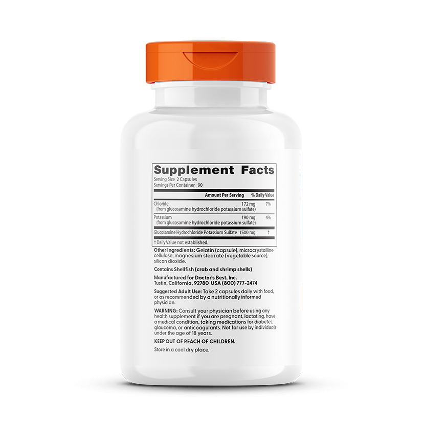 Doctor's Best Glucosamine Sulfate, 750 mg, 180 Capsules