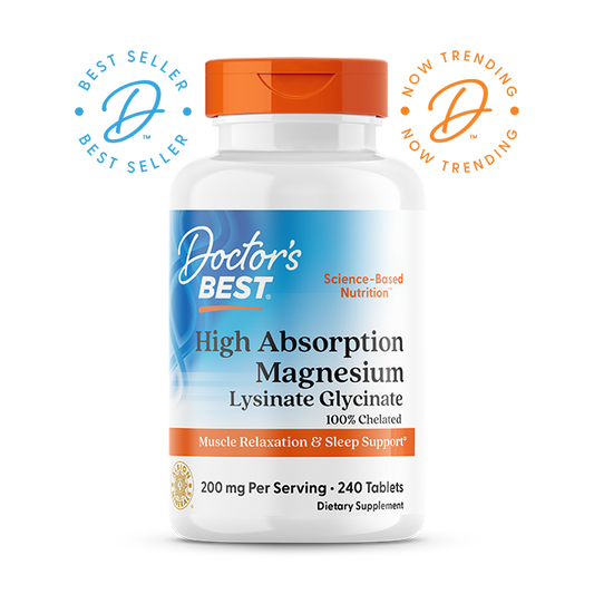 Doctor's Best High Absorption Magnesium, 100 mg, 240 Tablets