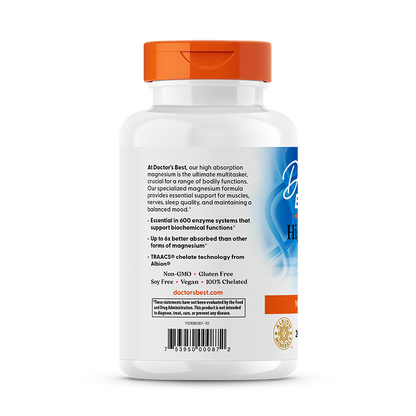Doctor's Best High Absorption Magnesium, 100 mg, 240 Tablets