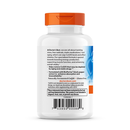 Doctor's Best High Absorption CoQ10 with BioPerine, 100 mg, 60 Softgels