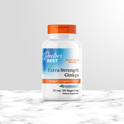 Doctor's Best Extra Strength Ginkgo, 120 mg, 120 Veggie Caps