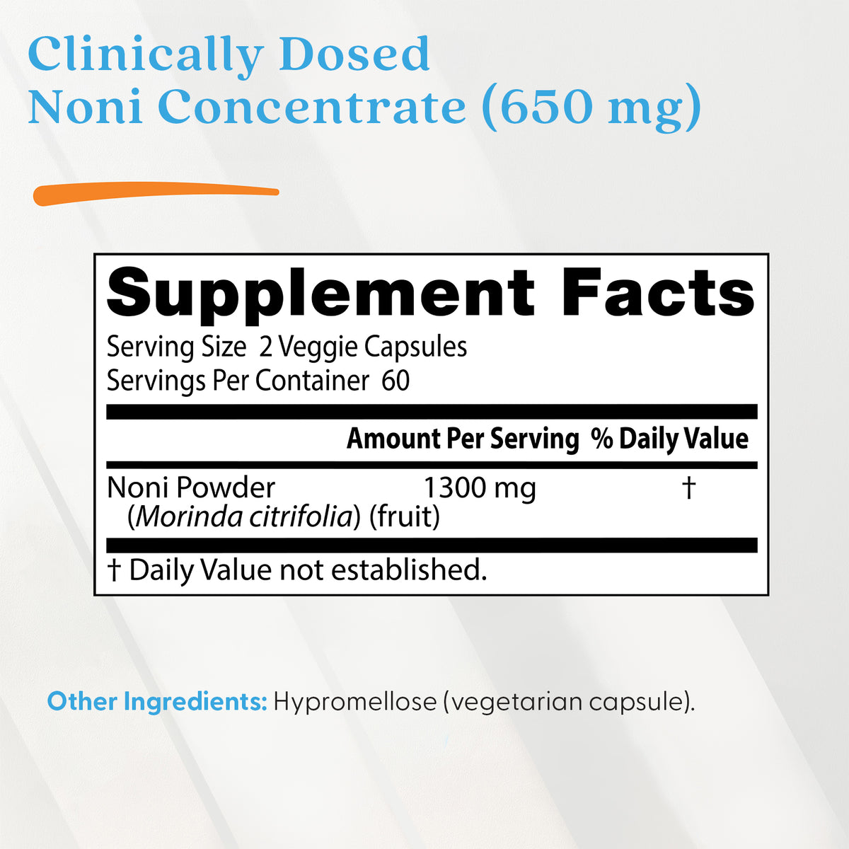 Doctor's Best Noni Fruit Powder, 1300 mg Per Serving, 120 Veggie Caps