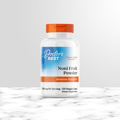 Doctor's Best Noni Fruit Powder, 1300 mg Per Serving, 120 Veggie Caps