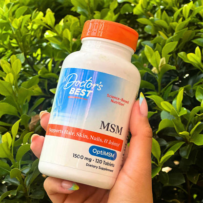 Doctor's Best MSM with OptiMSM, 1,500 mg, 120 Tablets