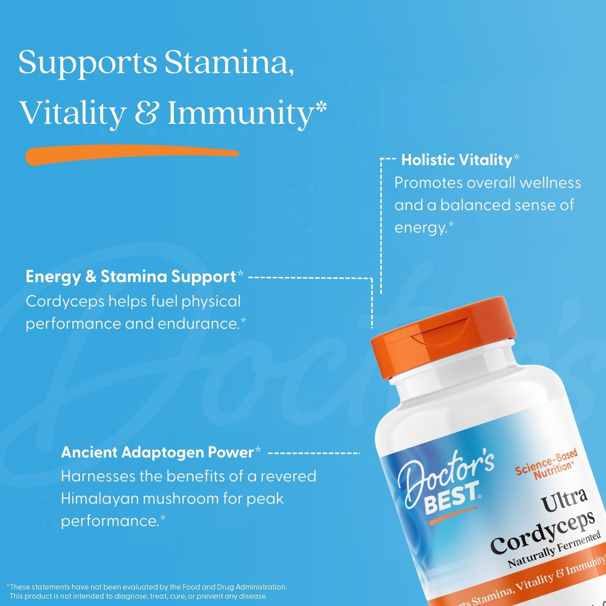 Doctor's Best Ultra Cordyceps, 750 mg, 60 Veggie Caps