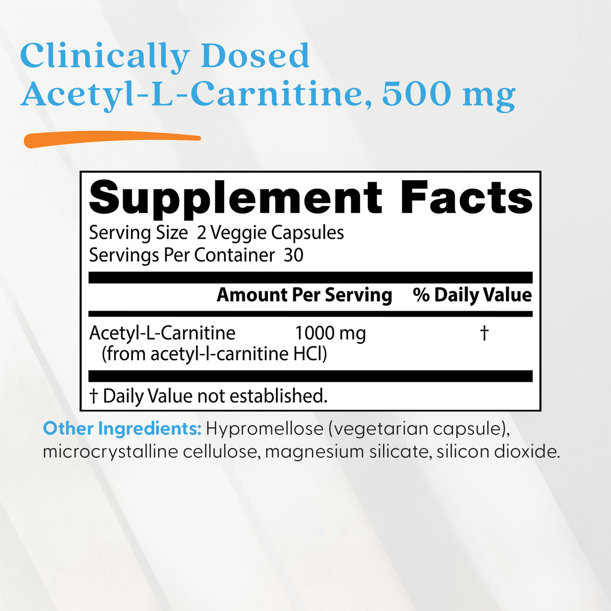 Doctor's Best Acetyl-L-Carnitine, 500 mg, 60 Veggie Caps