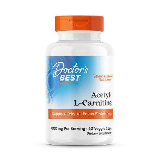 Doctor's Best Acetyl-L-Carnitine, 500 mg, 60 Veggie Caps