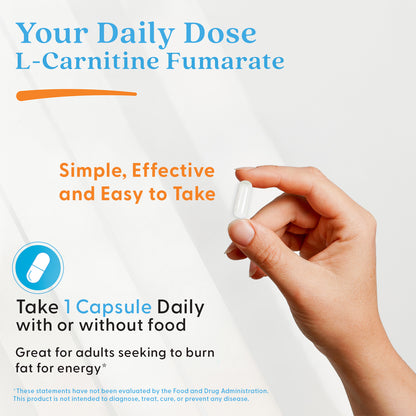 Doctor's Best L-Carnitine Fumarate with Biosint Carnitines, 855 mg, 60 Veggie Caps
