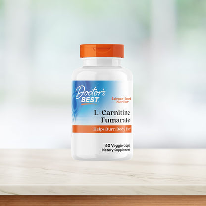 Doctor's Best L-Carnitine Fumarate with Biosint Carnitines, 855 mg, 60 Veggie Caps
