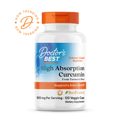 Doctor's Best High Absorption Curcumin, 1000 mg Per Serving, 120 Capsules