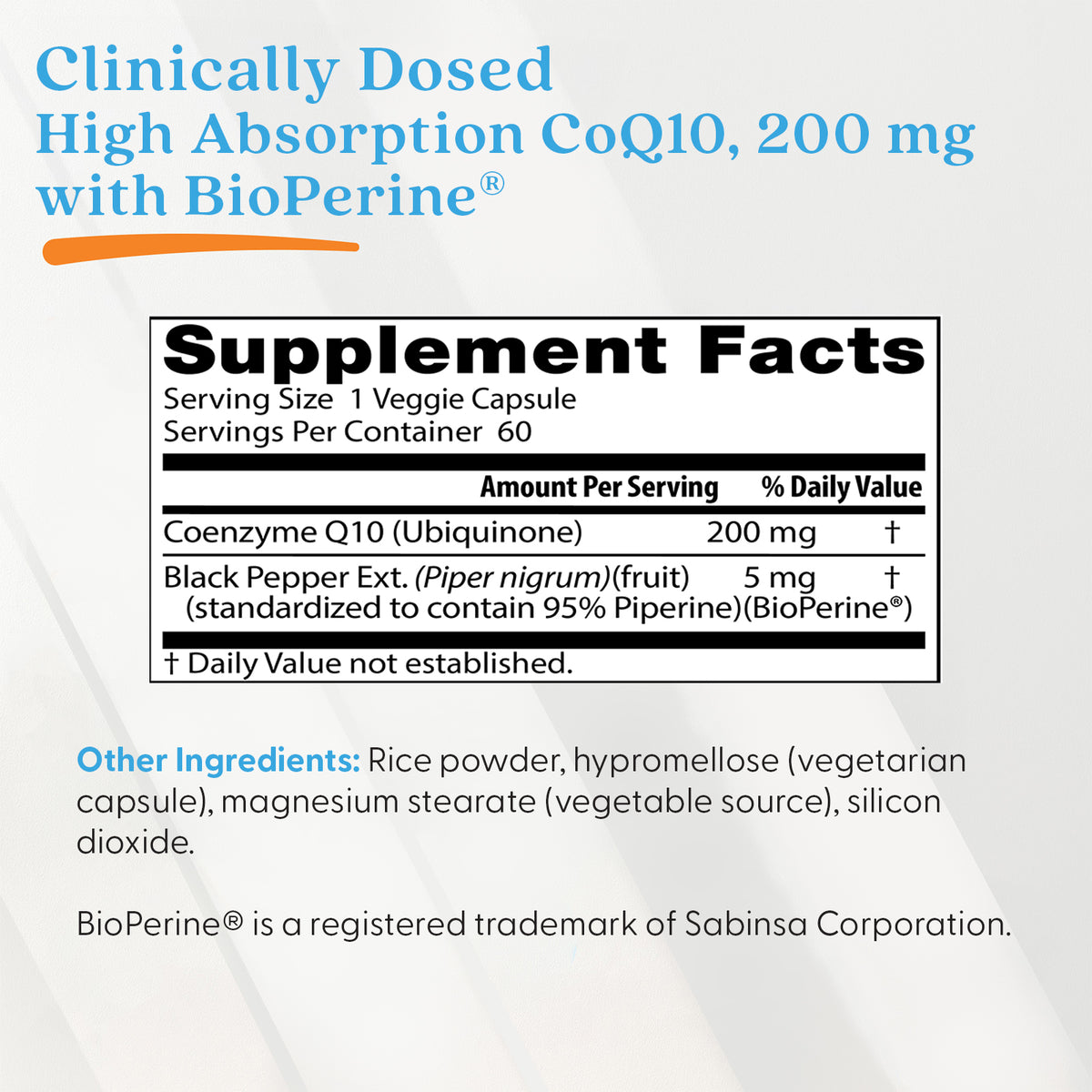 Doctor's Best High Absorption CoQ10 with BioPerine, 200 mg, 60 Veggie Caps