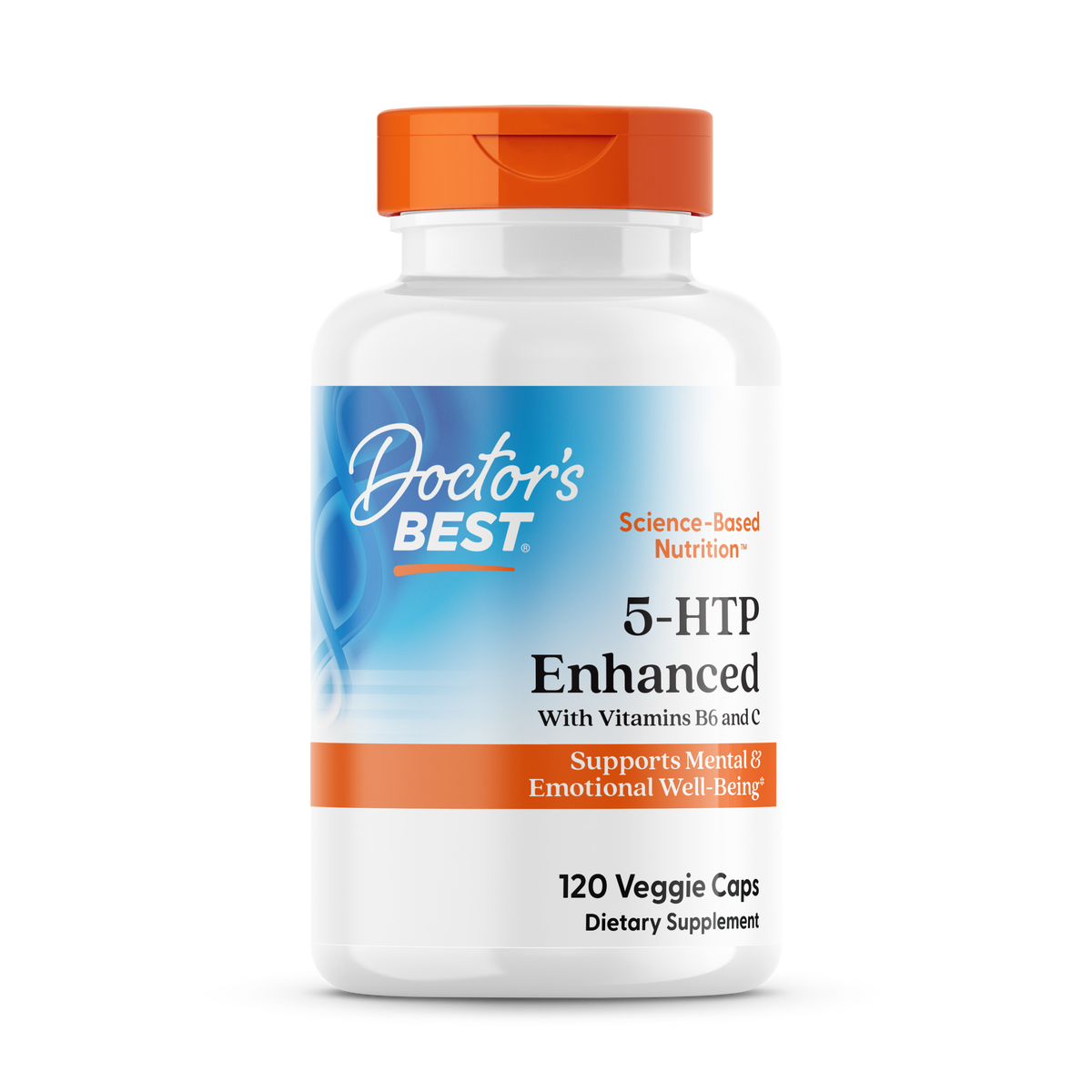 Doctor's Best 5-HTP, Enhanced with Vitamins B6 & C, 120 Veggie Caps