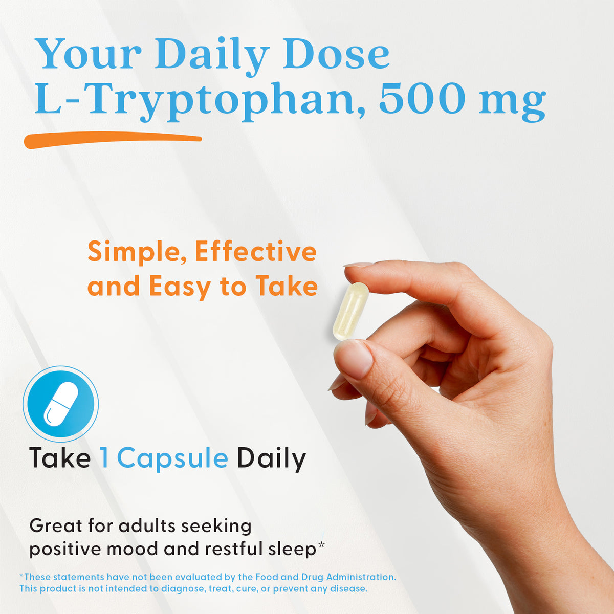 Doctor's Best L-Tryptophan, 500 mg, 90 Veggie Caps