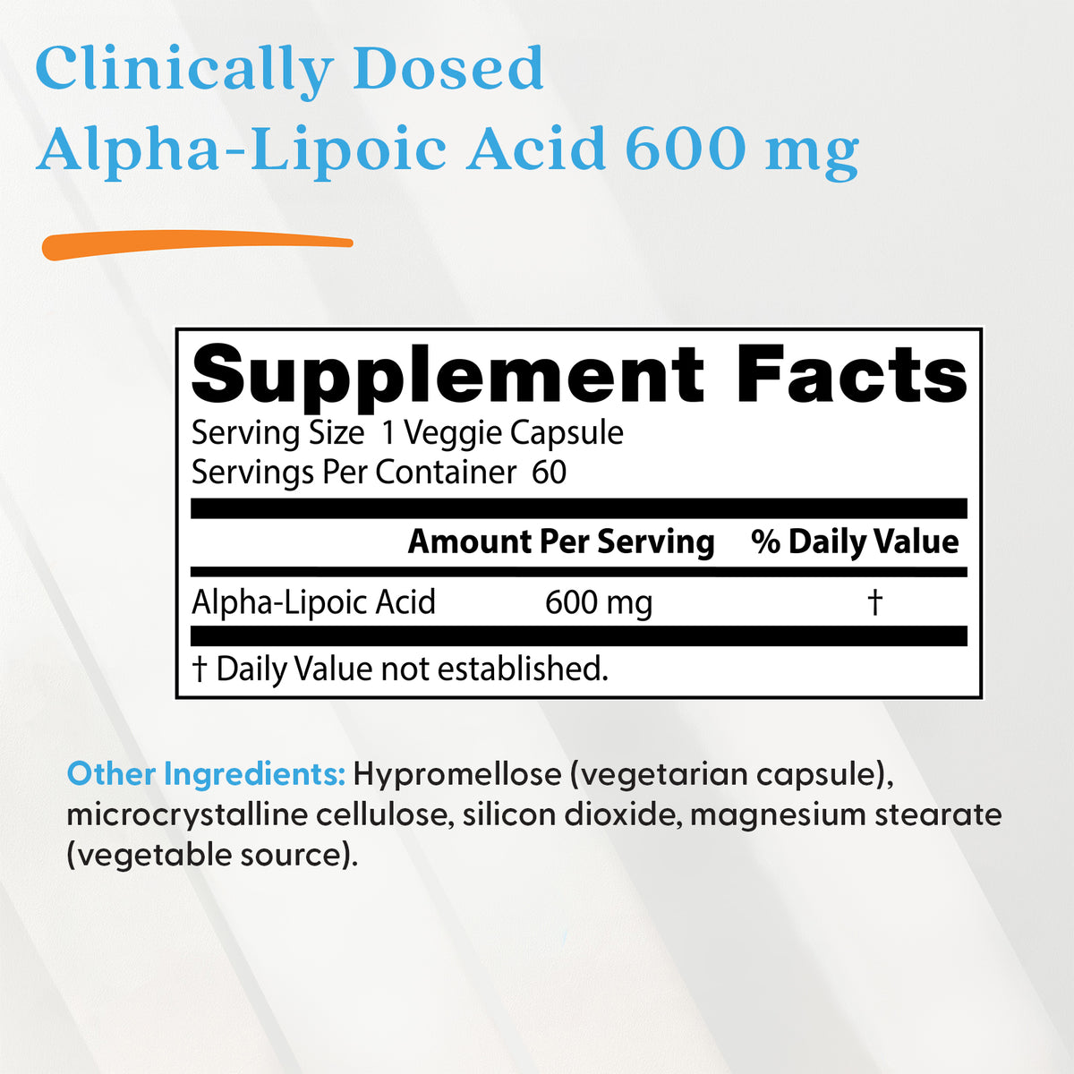 Doctor's Best Alpha-Lipoic Acid, 600 mg, 60 Veggie Caps