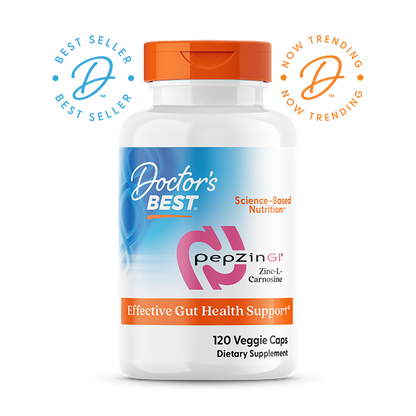 Doctor's Best PepZin GI, Zinc-L-Carnosine Complex, 120 Veggie Caps