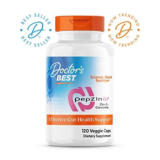 Doctor's Best PepZin GI, Zinc-L-Carnosine Complex, 120 Veggie Caps
