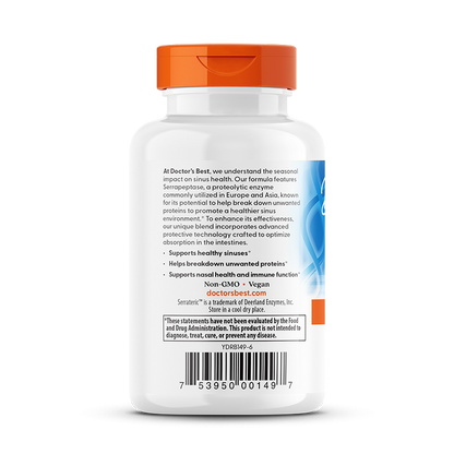 Doctor's Best Serrapeptase, 40,000 SPU, 90 Veggie Caps