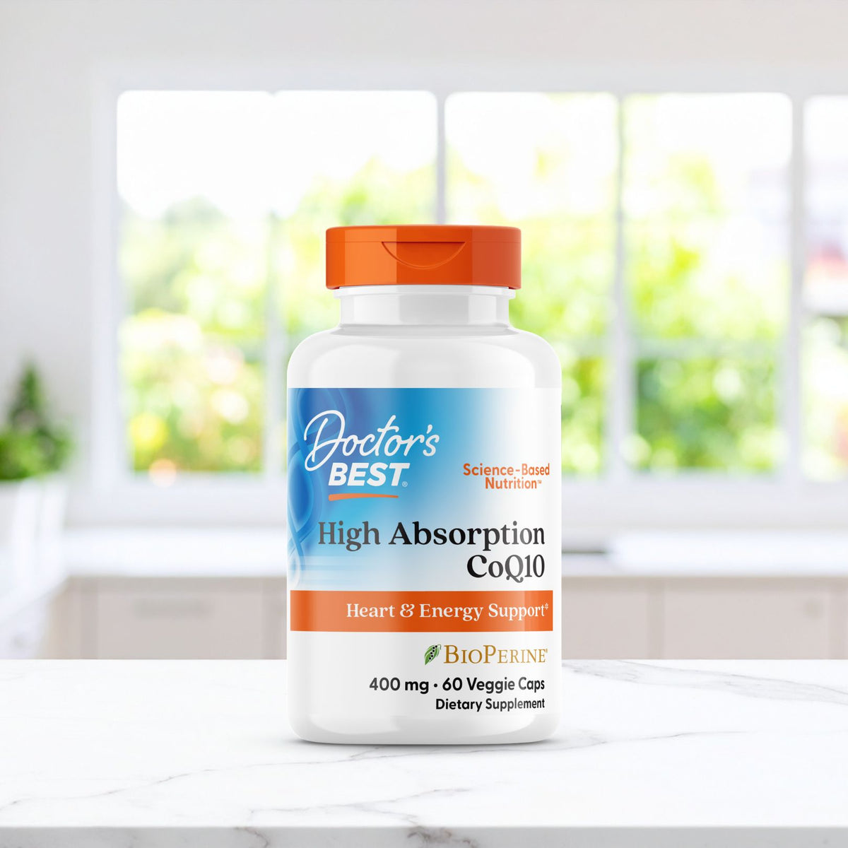 Doctor's Best High Absorption CoQ10 with BioPerine, 400 mg, 60 Veggie Caps