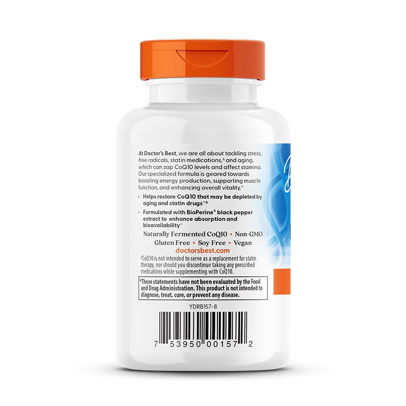 Doctor's Best High Absorption CoQ10 with BioPerine, 400 mg, 60 Veggie Caps