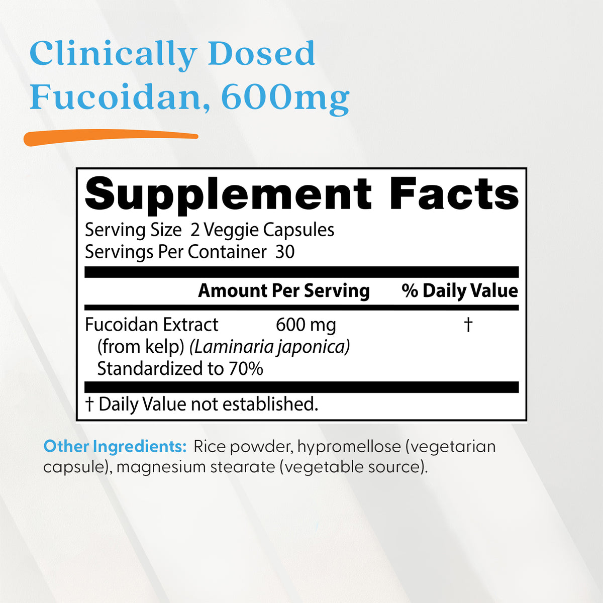 Doctor's Best Fucoidan, 600mg Per Serving, 60 Veggie Caps