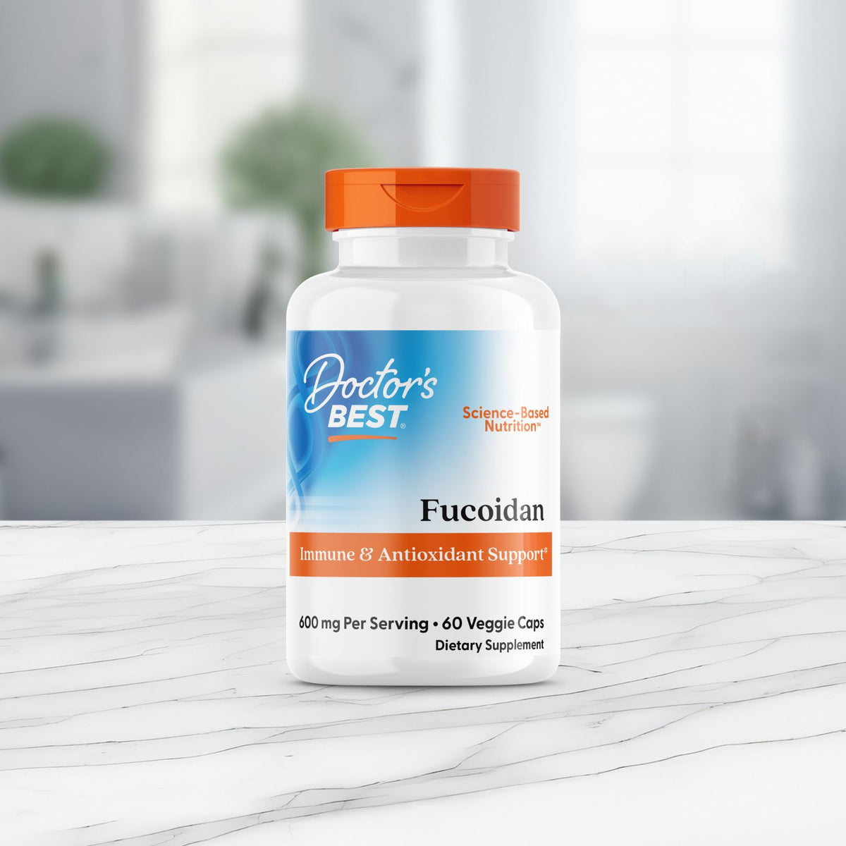 Doctor's Best Fucoidan, 600mg Per Serving, 60 Veggie Caps