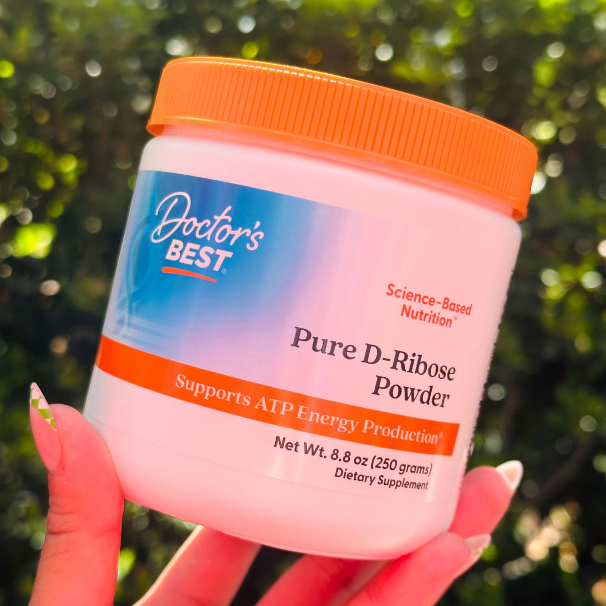 Doctor's Best Pure D-Ribose Powder with BioEnergy Ribose, 8.8 oz (250 g)