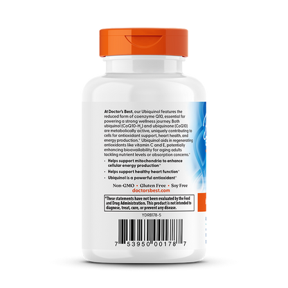 Doctor's Best Ubiquinol with Kaneka, 50 mg, 90 Softgels