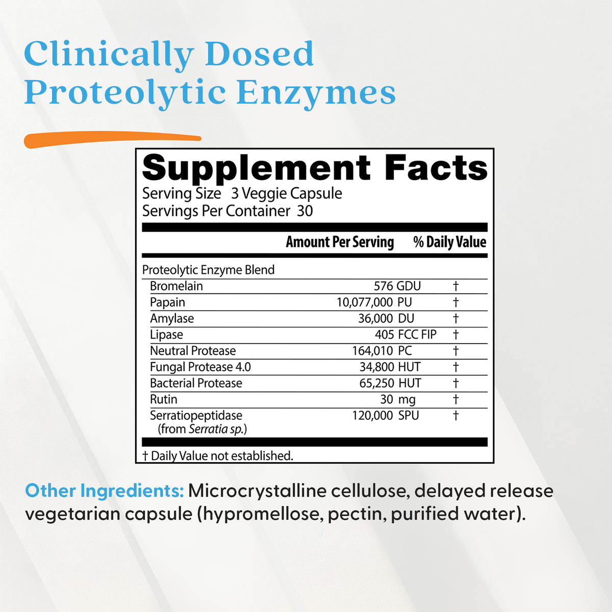 Doctor's Best Proteolytic Enzymes, 90 Delayed Release Veggie Caps