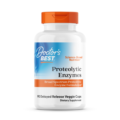 Doctor's Best Proteolytic Enzymes, 90 Delayed Release Veggie Caps