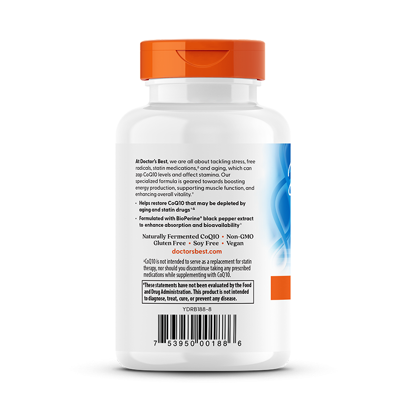 Doctor's Best High Absorption CoQ10 with BioPerine, 100 mg, 120 Veggie Caps