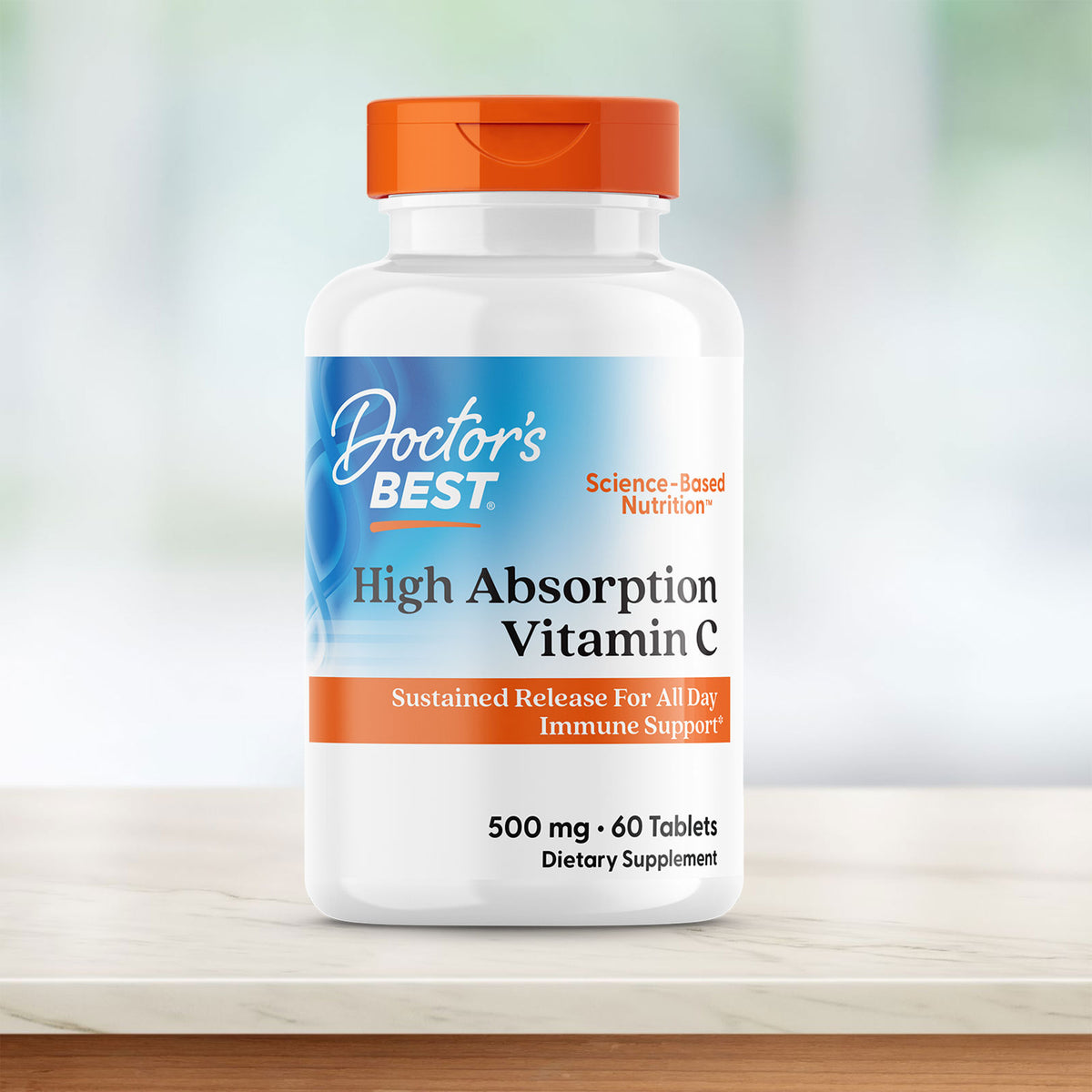 Doctor's Best High Absorption Vitamin C with PureWay-C, 500 mg, 60 Tablets