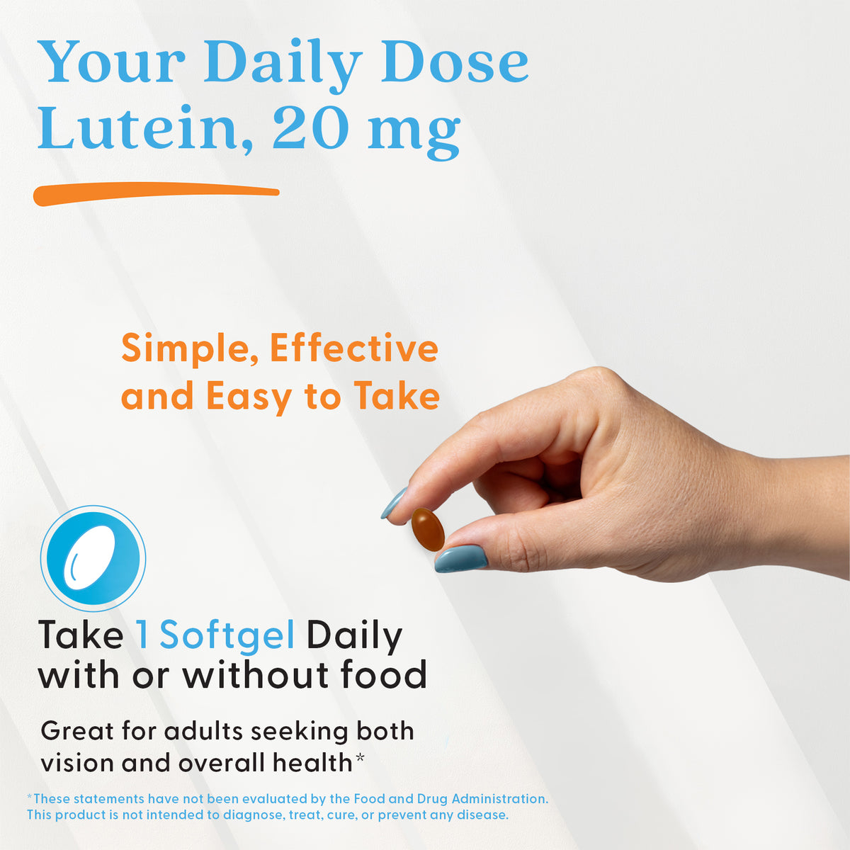 Doctor's Best Lutein, 20 mg, 60 Softgels