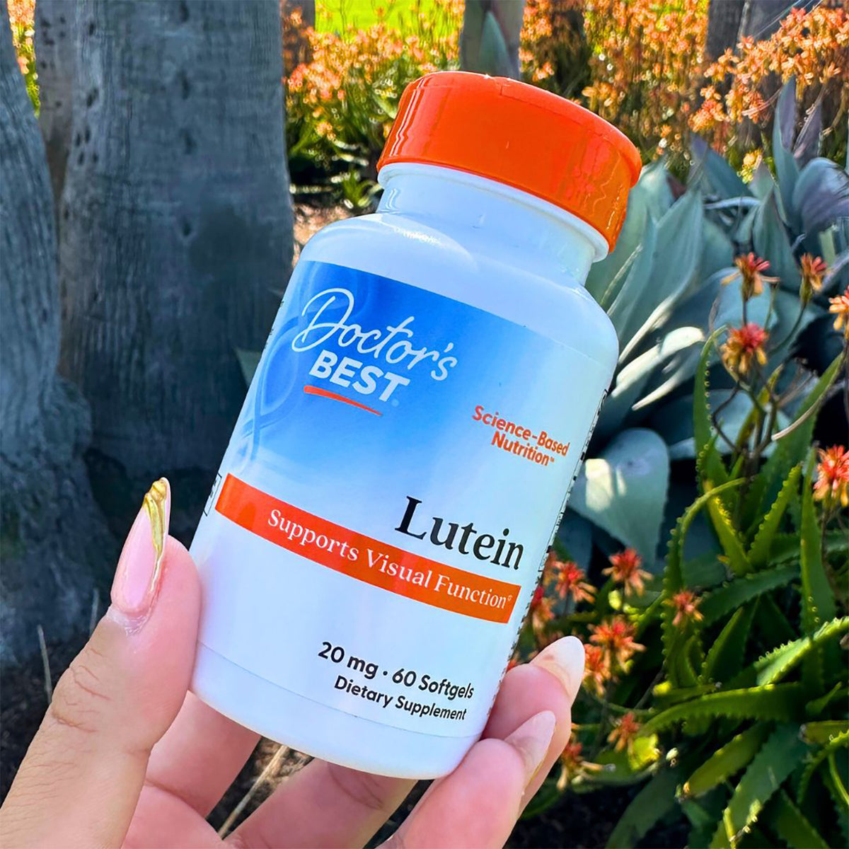 Doctor's Best Lutein, 20 mg, 60 Softgels
