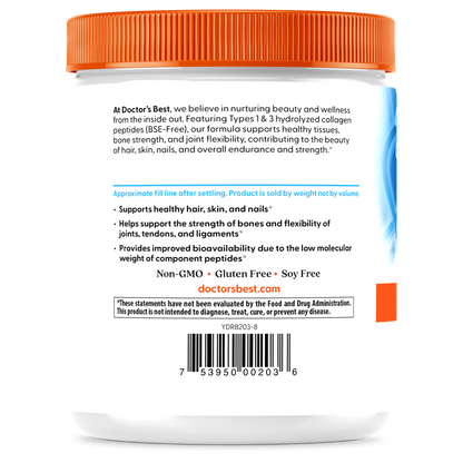 Doctor's Best Pure Collagen Types 1 and 3 Powder, 7.1 oz (200 g)