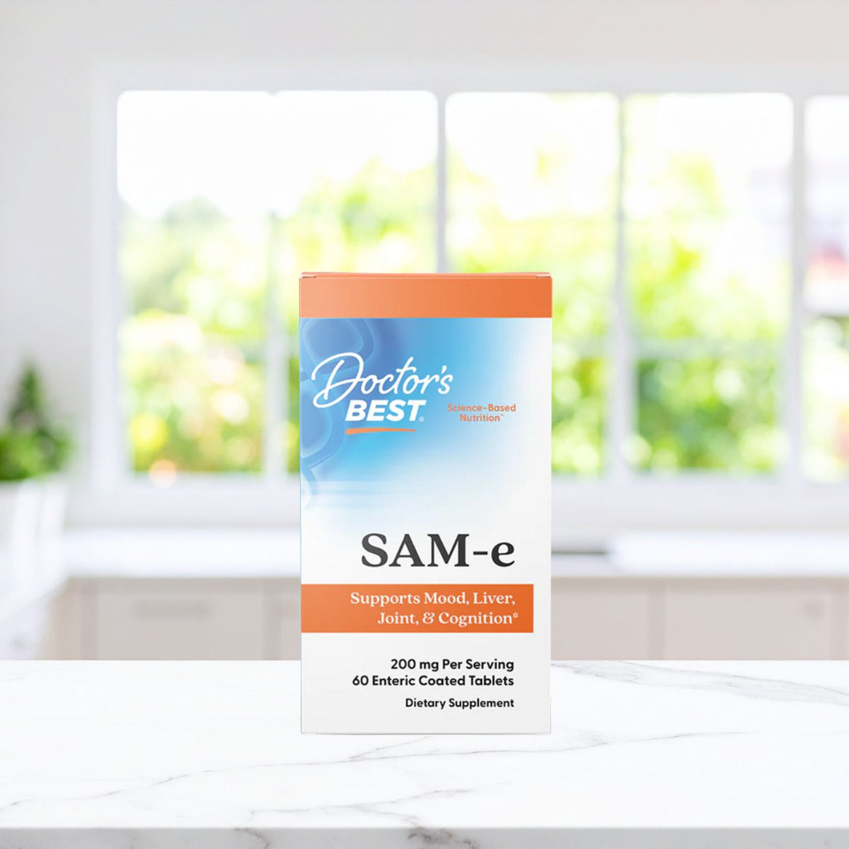 Doctor's Best SAM-e, 200 mg Per Serving, 60 Enteric Coated Tablets