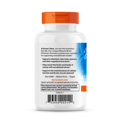 Doctor's Best Natural Brain Enhancers with AlphaSize and SerinAid, 60 Veggie Caps