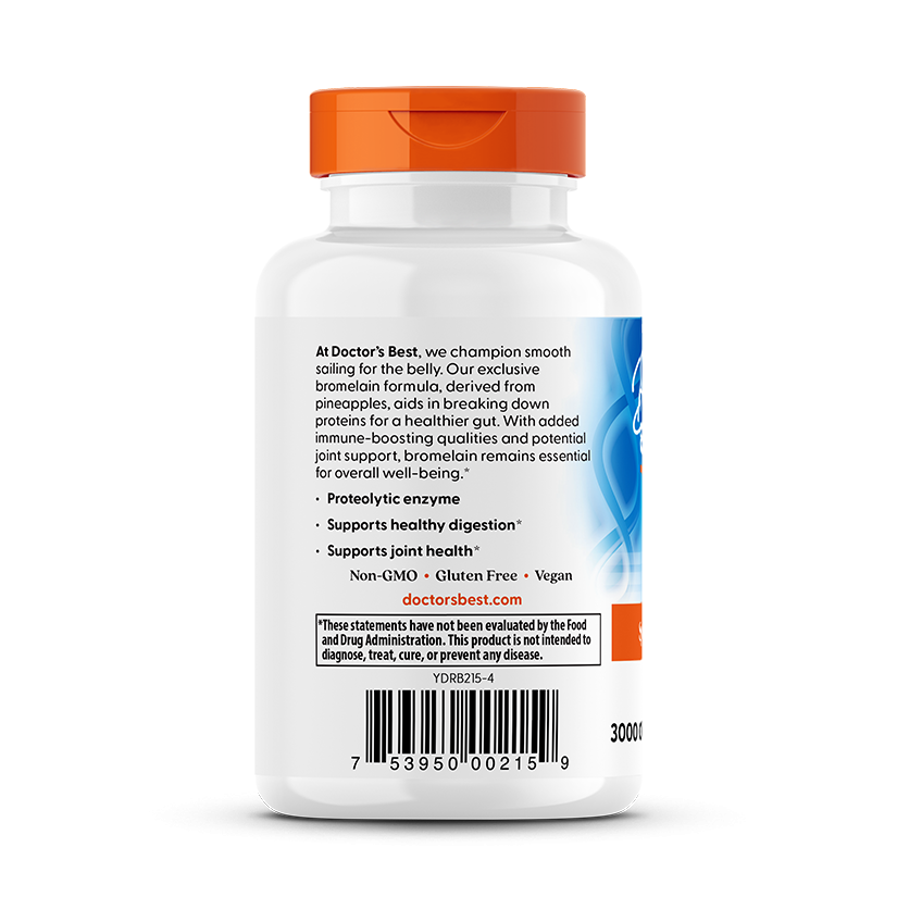 Doctor's Best High Potency Bromelain 3000 GDU Per Gram, 90 Veggie Caps