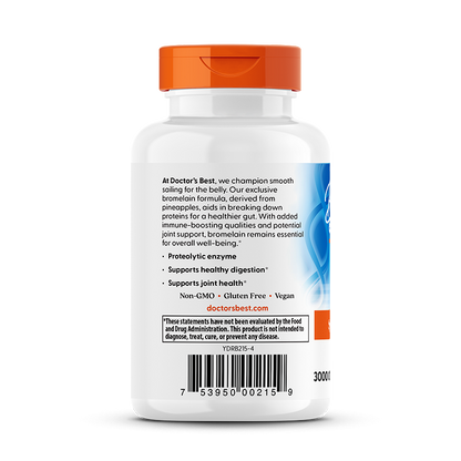 Doctor's Best High Potency Bromelain 3000 GDU Per Gram, 90 Veggie Caps