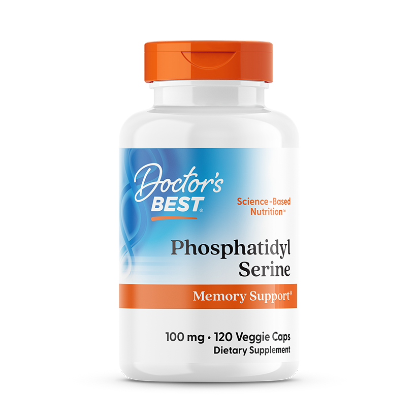 Doctor's Best Phosphatidylserine with SerinAid, 100 mg, 120 Veggie Caps