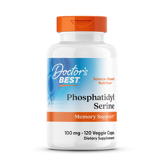 Doctor's Best Phosphatidylserine with SerinAid, 100 mg, 120 Veggie Caps